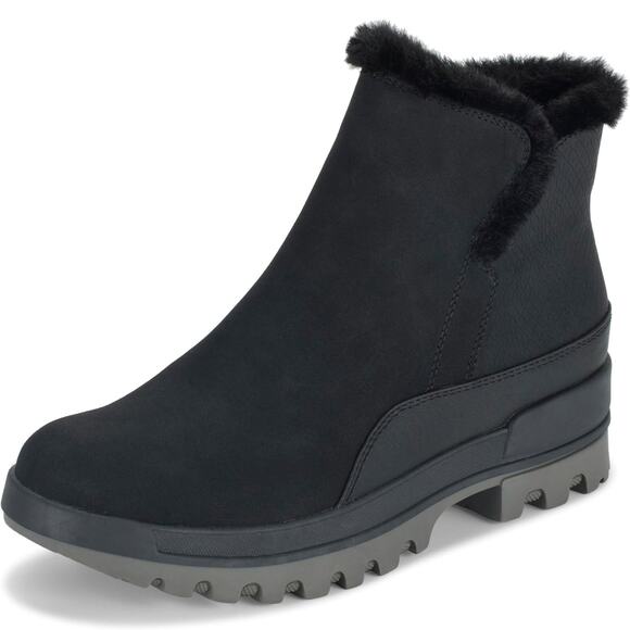 Baretraps Women Noemi Fur Trim Cold Weather Winter Ankle Bootie Size US 7M Black - Picture 1 of 4